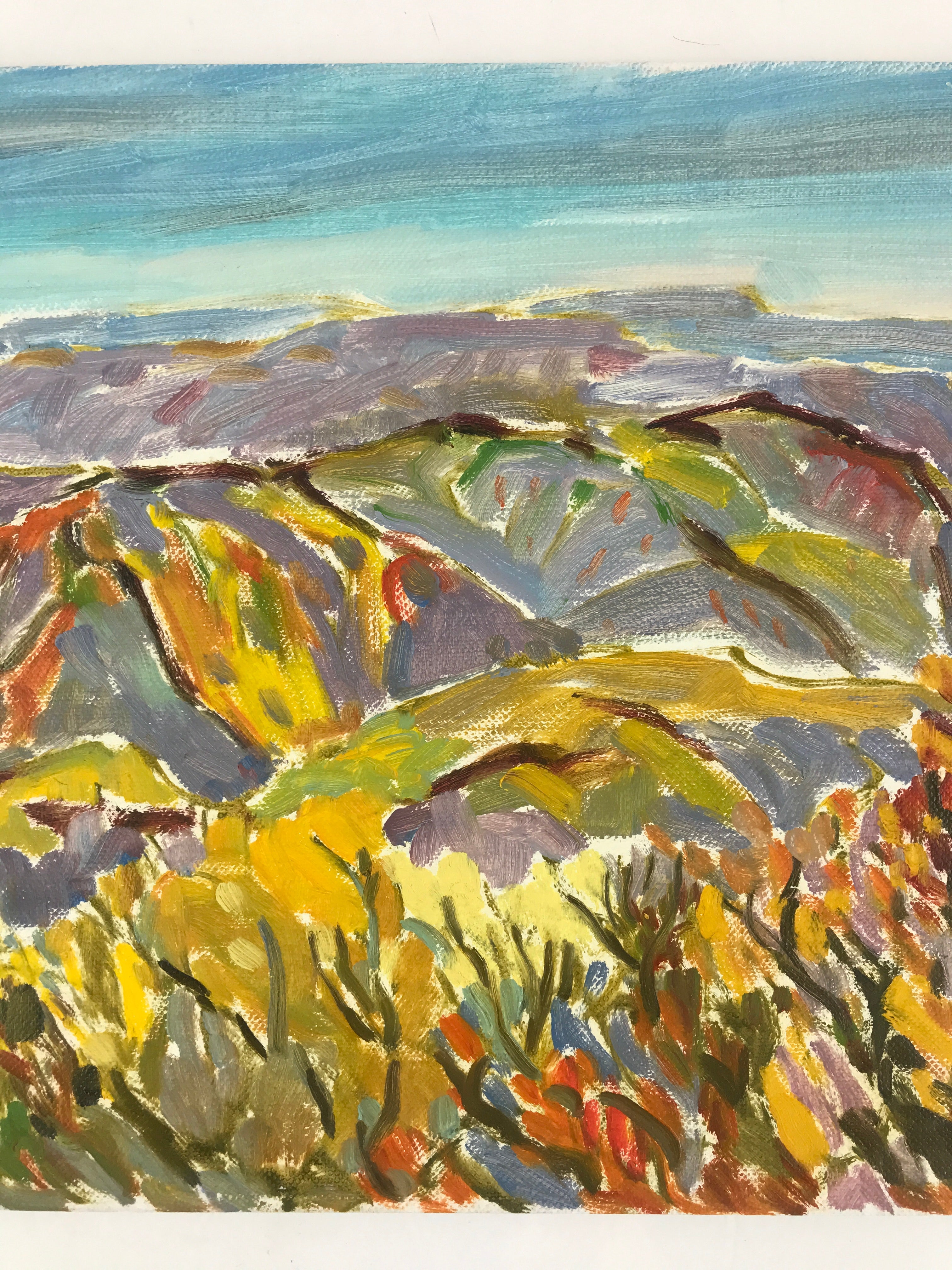 Japanese Autumn Mountains Oil Painting Original Signed Yoshihiro Hagino FL181
