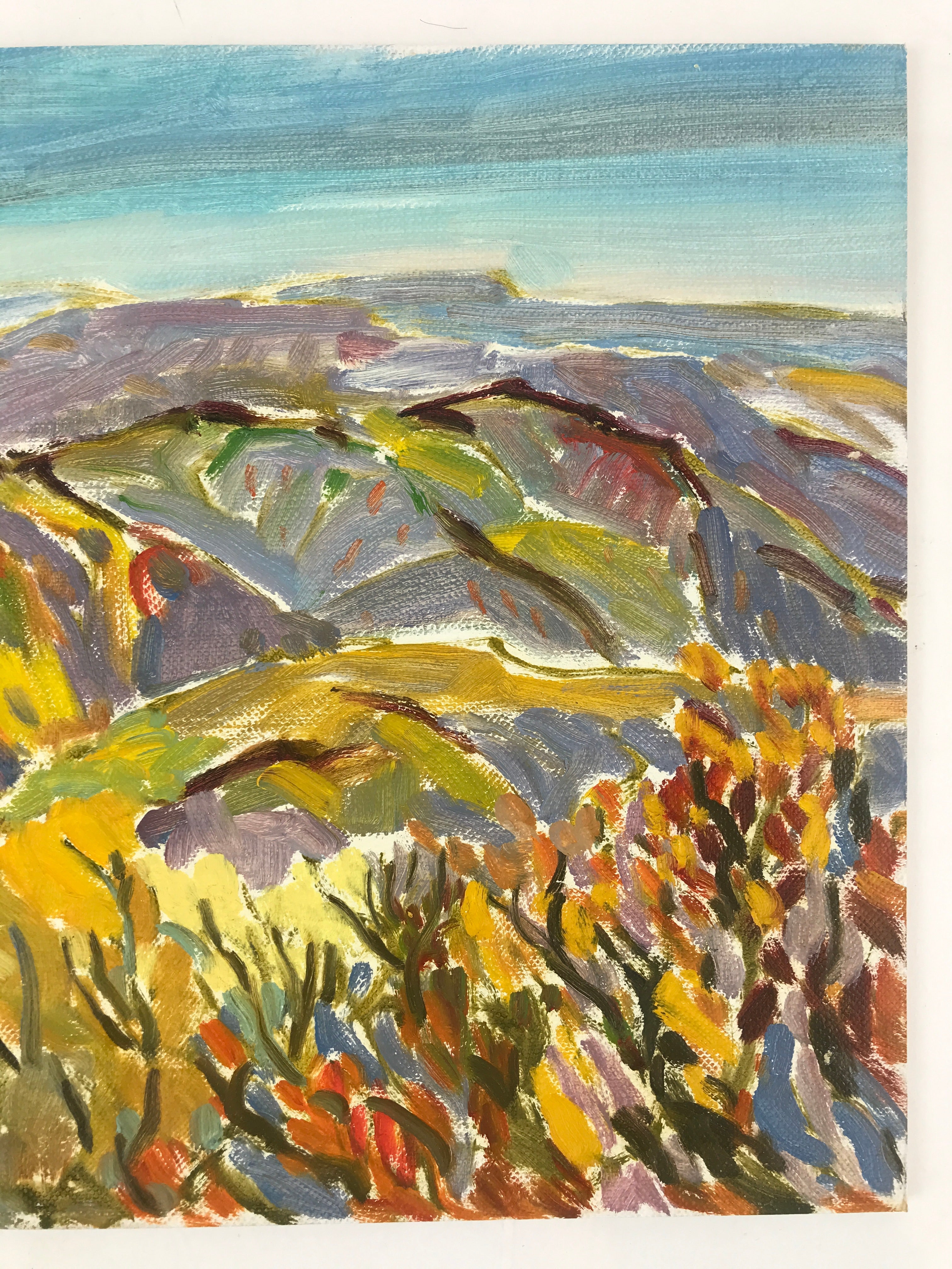 Japanese Autumn Mountains Oil Painting Original Signed Yoshihiro Hagino FL181