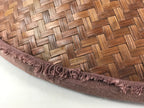 Japanese Bamboo Ajiro Weave Kasa Hat Vtg Sun Protection Rain Protection JK465