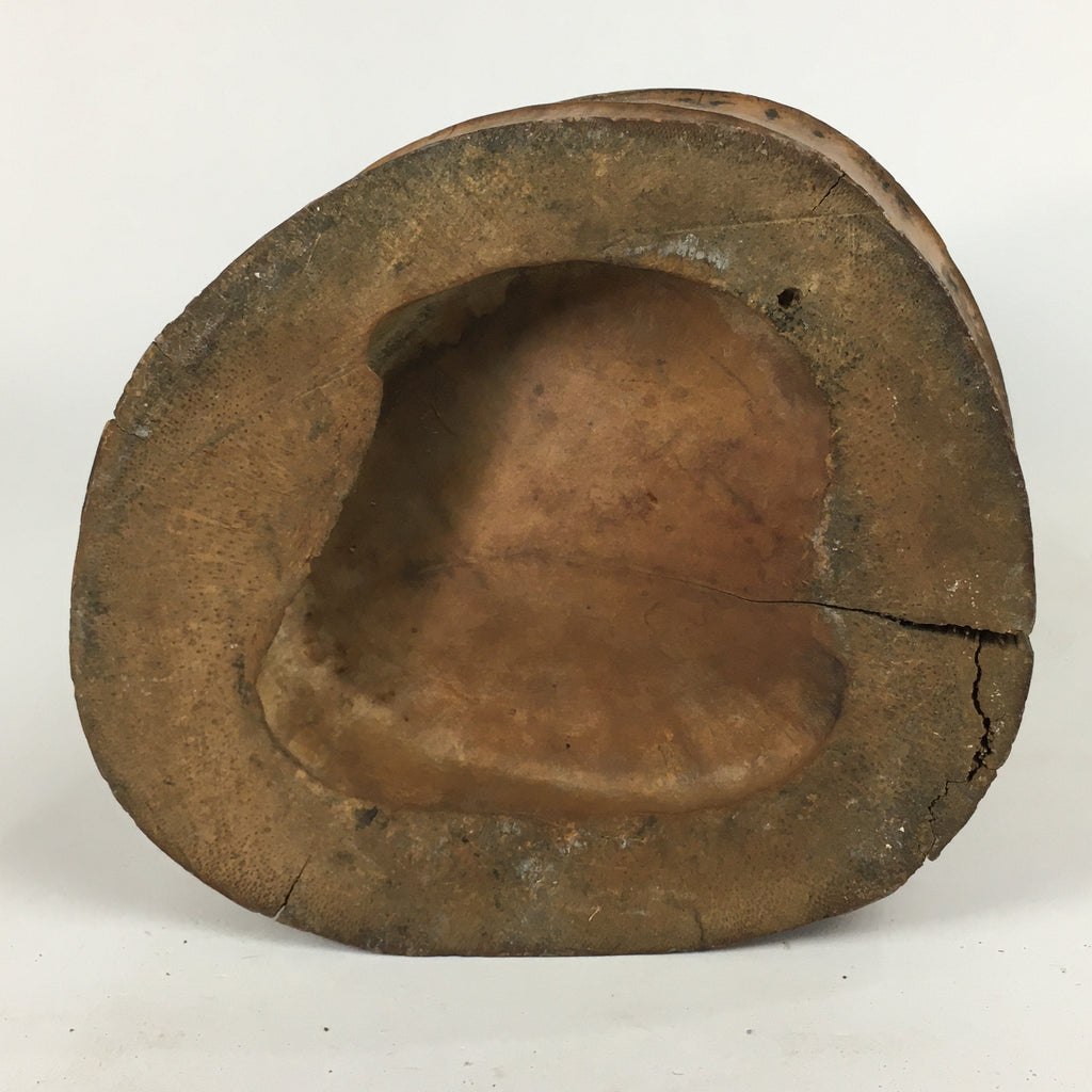 Japanese Bamboo Ashtray Vtg Bamboo Stump Ornament Display Haizara JK226