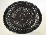 Japanese Bamboo Basket Kago Vtg Ikebana Flower Arrangement Brown B202