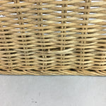 Japanese Bamboo Basket Vase Vtg Ikebana Flower Arrangement Kado Handle Kago B100