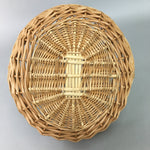 Japanese Bamboo Basket Vase Vtg Ikebana Flower Arrangement Kado Kago B104