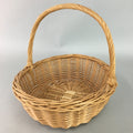 Japanese Bamboo Basket Vase Vtg Ikebana Flower Arrangement Kado Kago B104