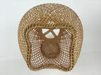 Japanese Bamboo Basket Vase Vtg Kago Ikebana Flower Arrangement Kado PX660