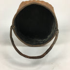 Japanese Bamboo Basket Vtg Charcoal basket Tea Ceremony Sumitori Kago B176