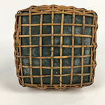 Japanese Bamboo Basket Vtg Charcoal basket Tea Ceremony Sumitori Kago B176