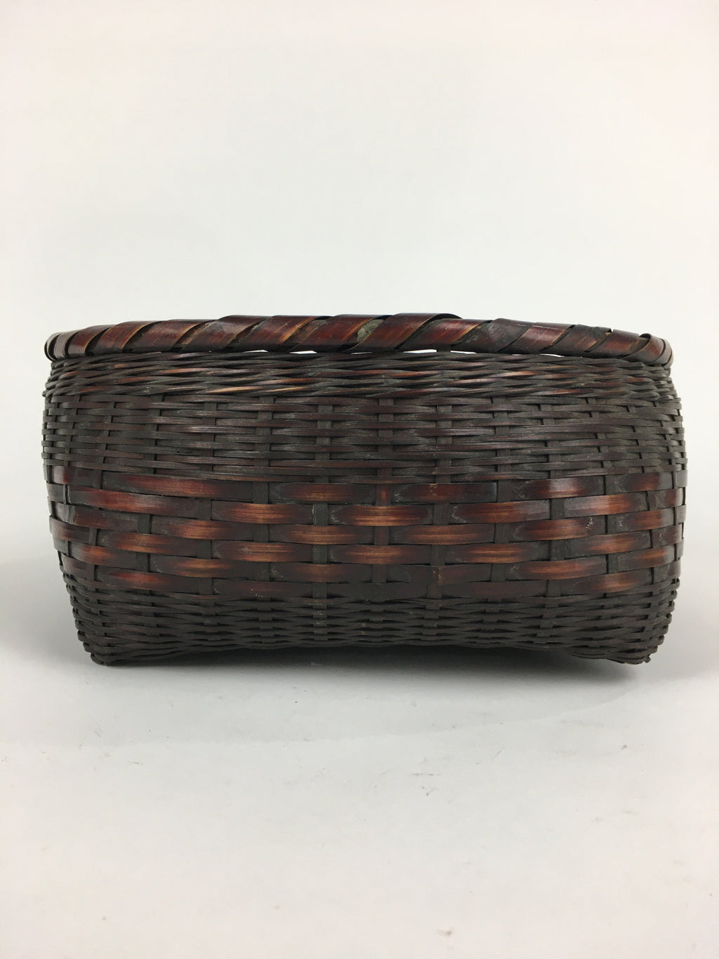 Japanese Bamboo Basket Vtg Charcoal basket Tea Ceremony Sumitori Kago B180