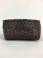 Japanese Bamboo Basket Vtg Charcoal basket Tea Ceremony Sumitori Kago B180