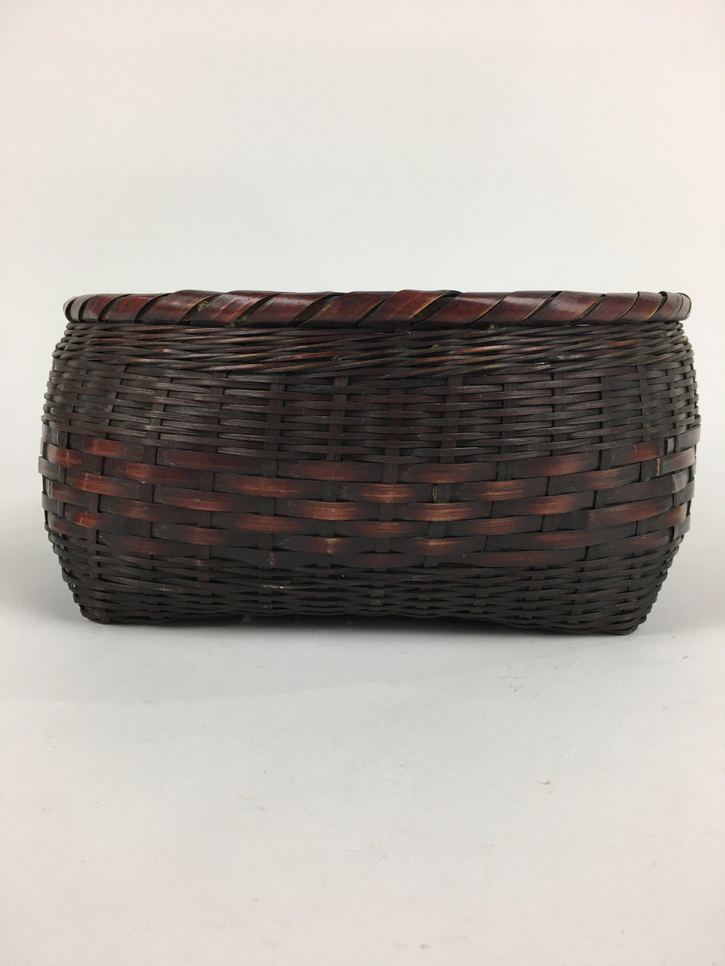 Japanese Bamboo Basket Vtg Charcoal basket Tea Ceremony Sumitori Kago B180