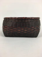Japanese Bamboo Basket Vtg Charcoal basket Tea Ceremony Sumitori Kago B180