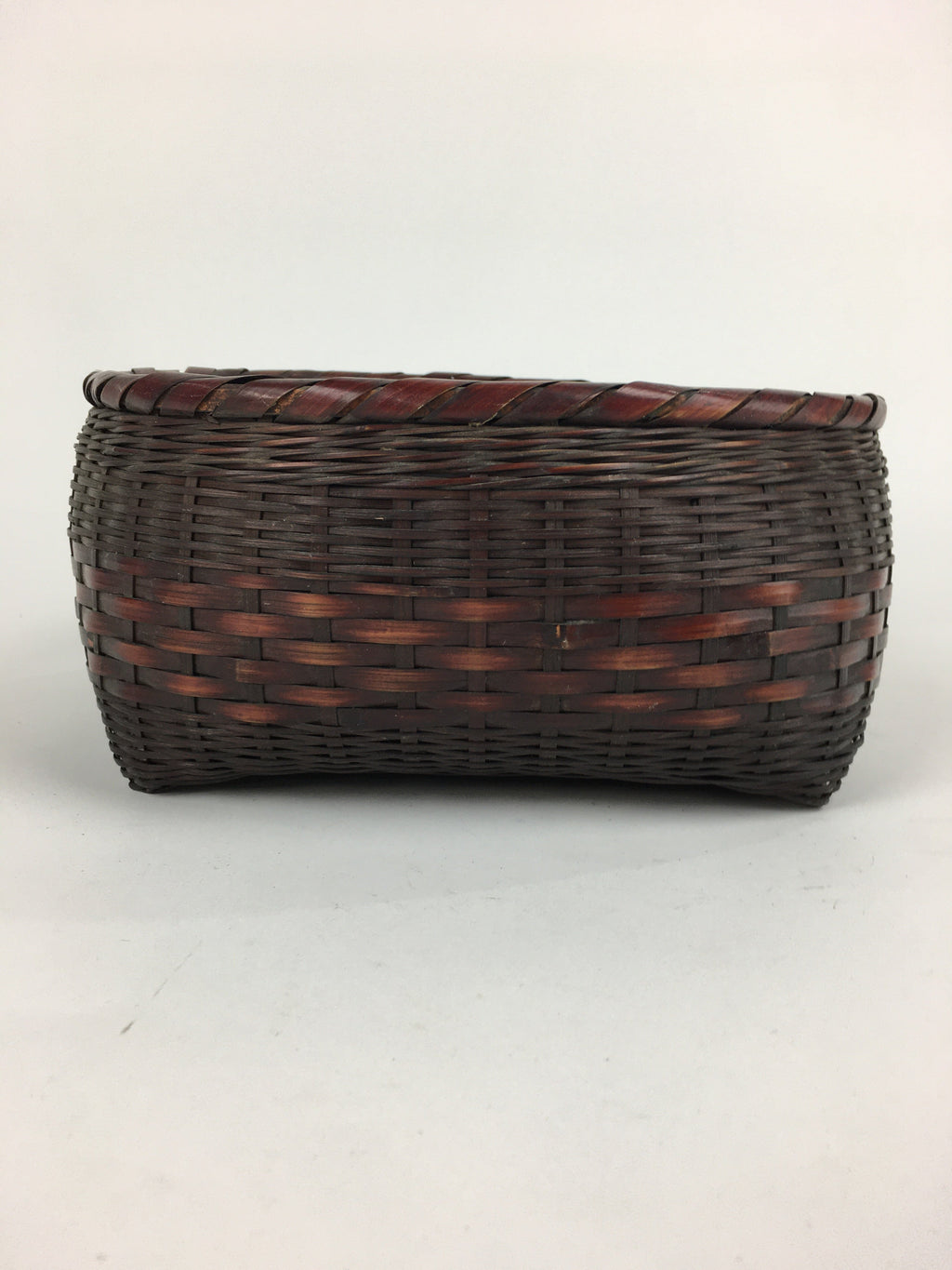 Japanese Bamboo Basket Vtg Charcoal basket Tea Ceremony Sumitori Kago B180