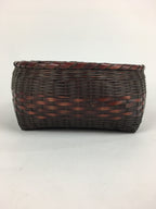 Japanese Bamboo Basket Vtg Charcoal basket Tea Ceremony Sumitori Kago B180