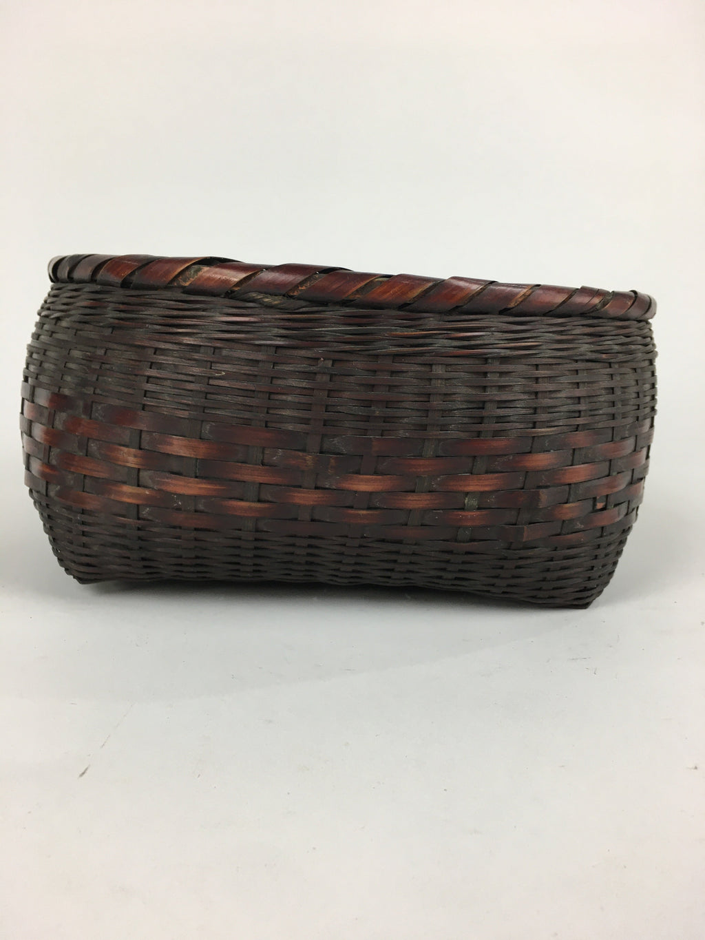 Japanese Bamboo Basket Vtg Charcoal basket Tea Ceremony Sumitori Kago B180