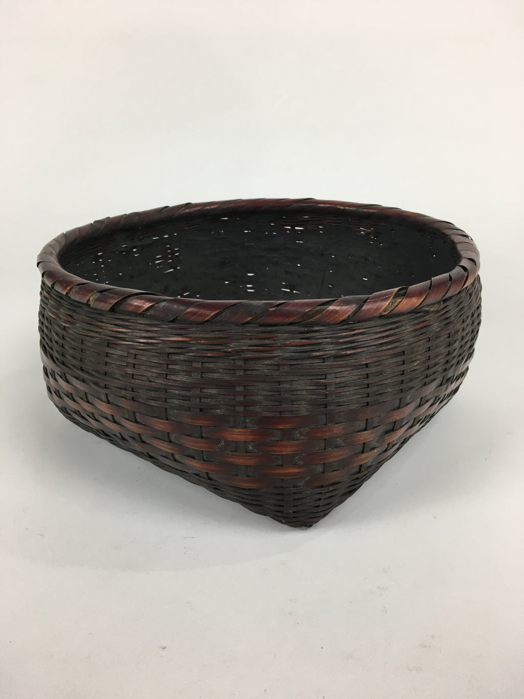 Japanese Bamboo Basket Vtg Charcoal basket Tea Ceremony Sumitori Kago B180