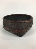 Japanese Bamboo Basket Vtg Charcoal basket Tea Ceremony Sumitori Kago B180