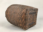 Japanese Bamboo Basket Vtg Flower Vase Ikebana Arrangement Kado B142