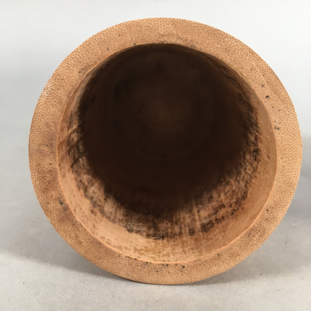 Japanese Bamboo Basket Vtg Flower Vase Ikebana Arrangement Kado PX504