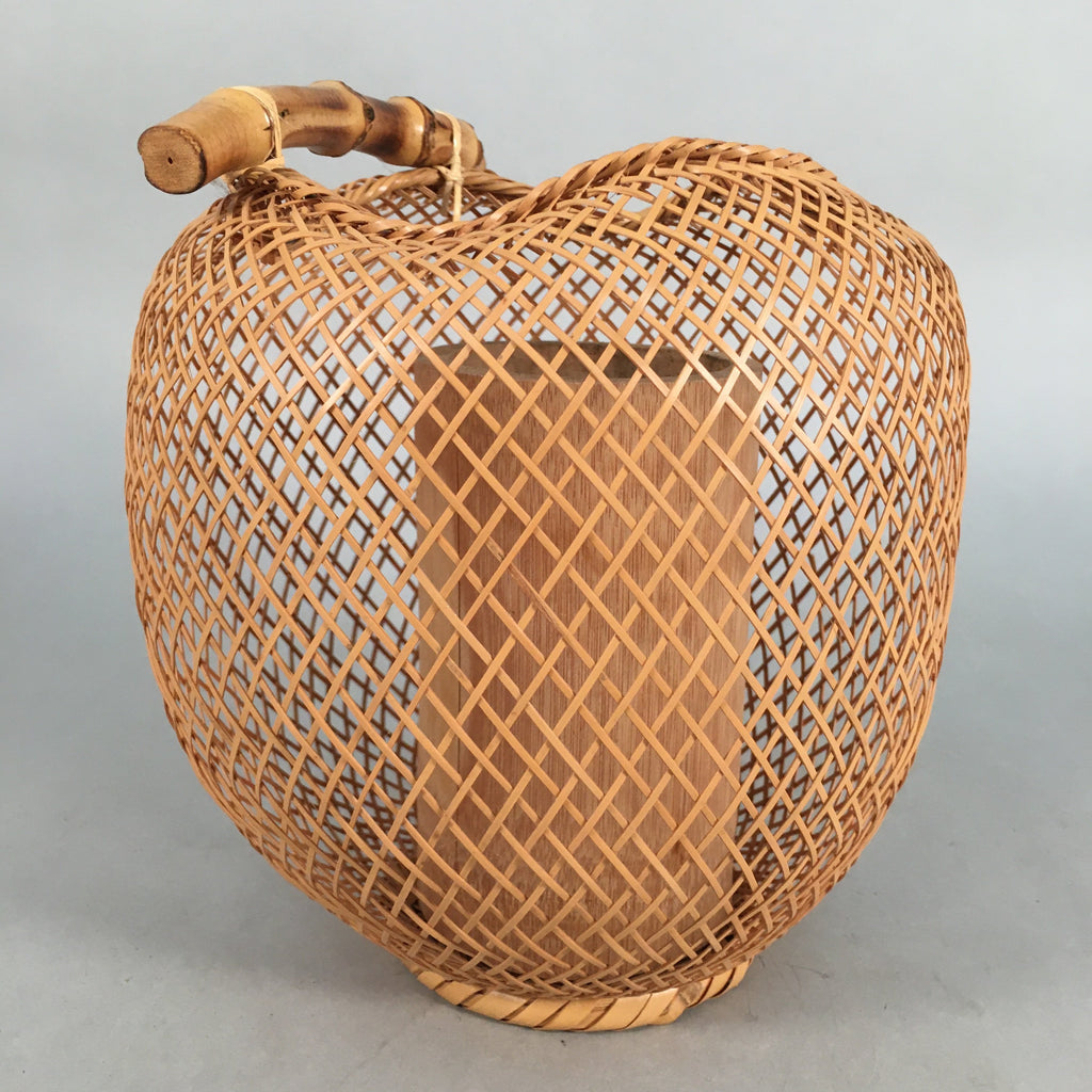 Japanese Bamboo Basket Vtg Flower Vase Ikebana Arrangement Kado PX504