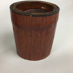 Japanese Bamboo Basket Vtg Flower Vase Ikebana Arrangement Kago Kado B164