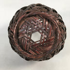 Japanese Bamboo Basket Vtg Ikebana Flower Arrangement Kado Kago B154