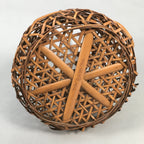 Japanese Bamboo Basket Vtg Ikebana Flower Arrangement Kado Kago B155
