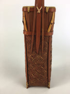 Japanese Bamboo Basket Vtg Ikebana Flower Arrangement Kado Kago B156