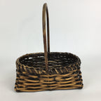 Japanese Bamboo Basket Vtg Ikebana Flower Arrangement Kado Kago B162