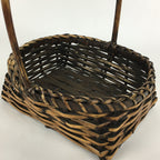 Japanese Bamboo Basket Vtg Ikebana Flower Arrangement Kado Kago B162