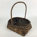 Japanese Bamboo Basket Vtg Ikebana Flower Arrangement Kado Kago B162