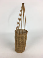 Japanese Bamboo Basket Vtg Ikebana Flower Arrangement Kado Kago B166