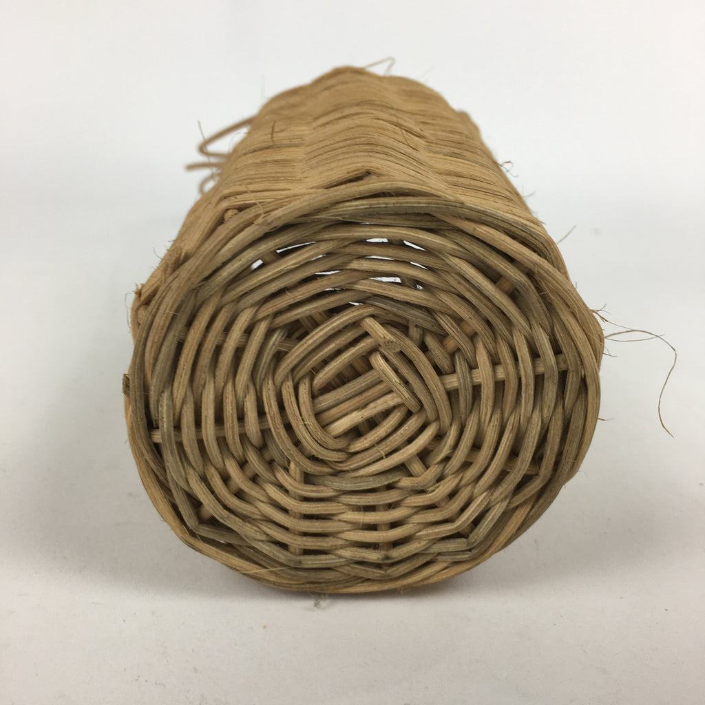 Japanese Bamboo Basket Vtg Ikebana Flower Arrangement Kado Kago B166