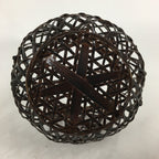 Japanese Bamboo Basket Vtg Ikebana Flower Arrangement Kado Kago B167