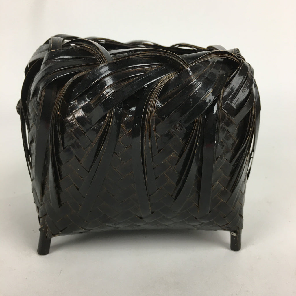 Japanese Bamboo Basket Vtg Ikebana Flower Arrangement Kado Kago B168