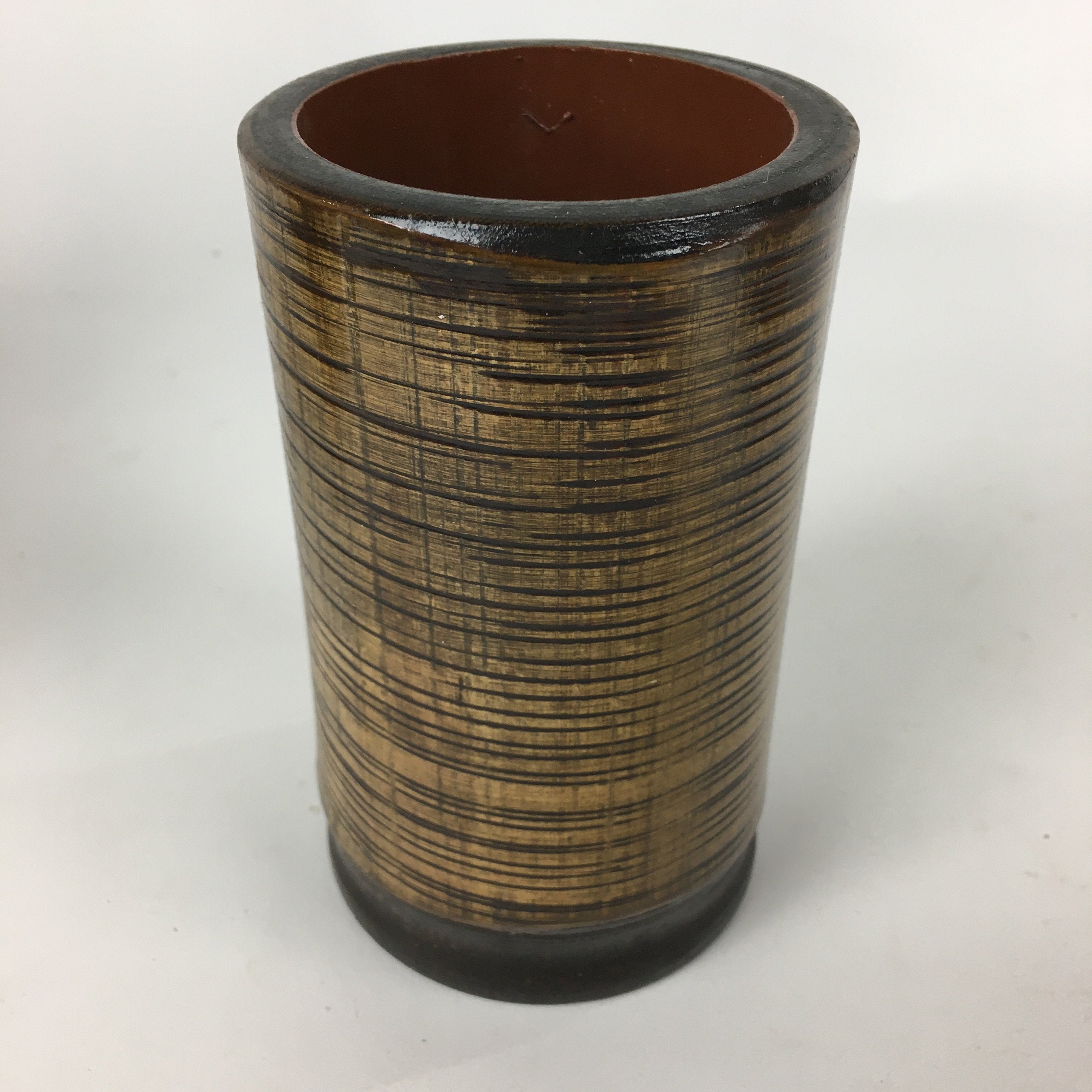 Japanese Bamboo Basket Vtg Ikebana Flower Arrangement Vase Kado Kago B170