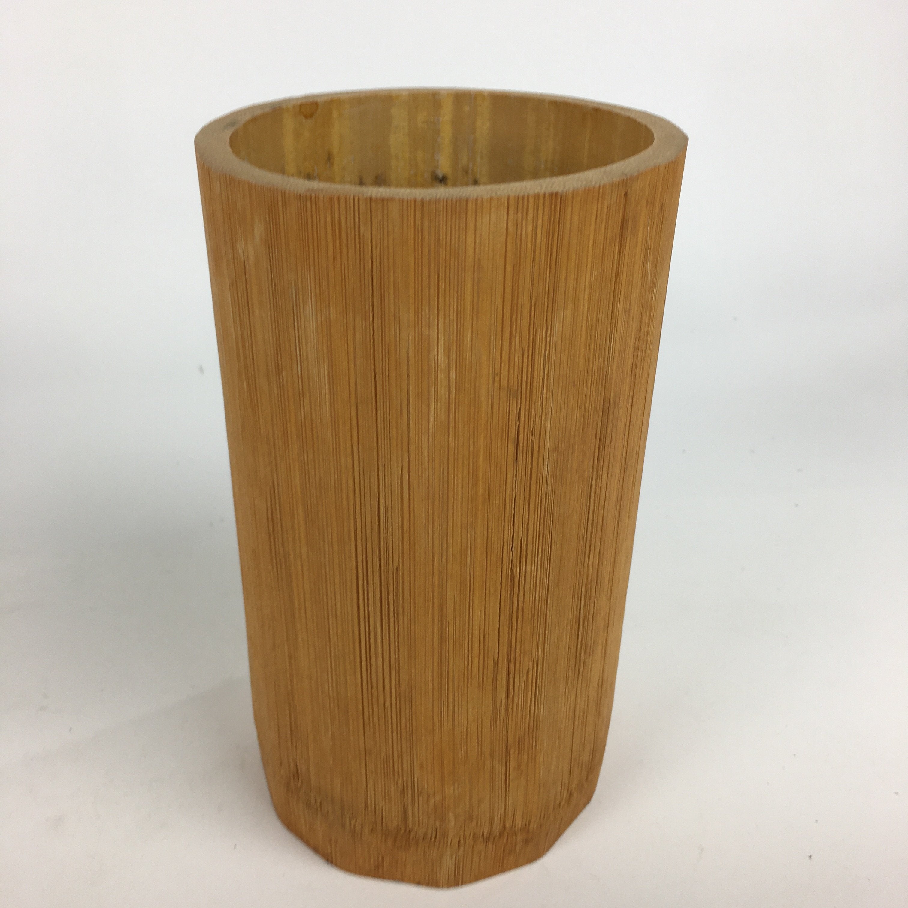 Japanese Bamboo Basket Vtg Ikebana Flower Arrangement Vase Kado Kago B171