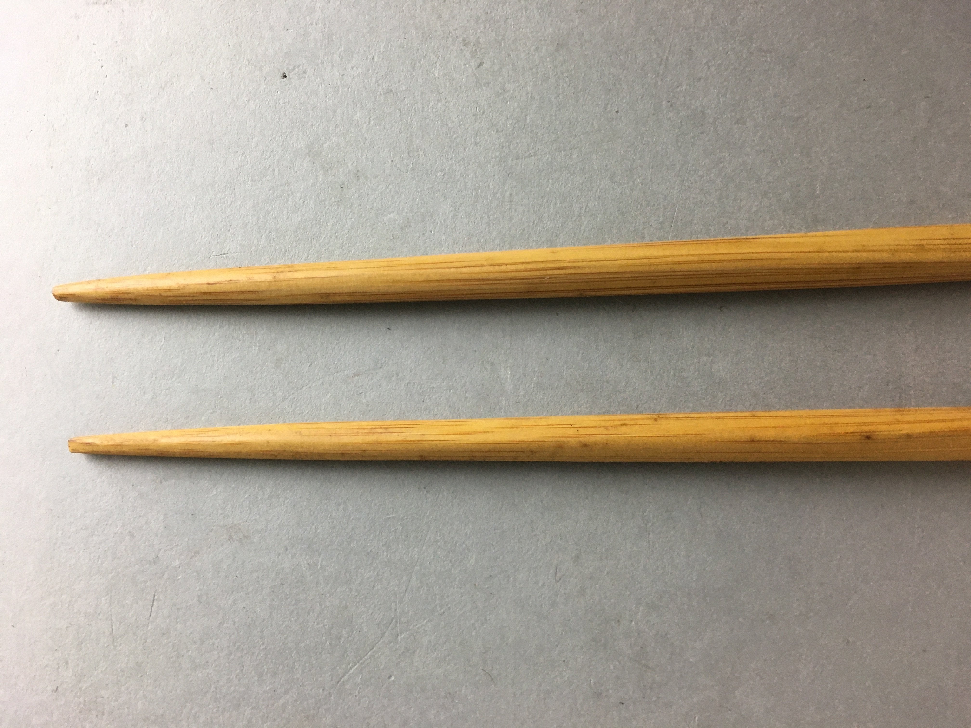 Japanese Bamboo Chopsticks 1 Pair Vtg Hashi Reusable Tableware Brown J843