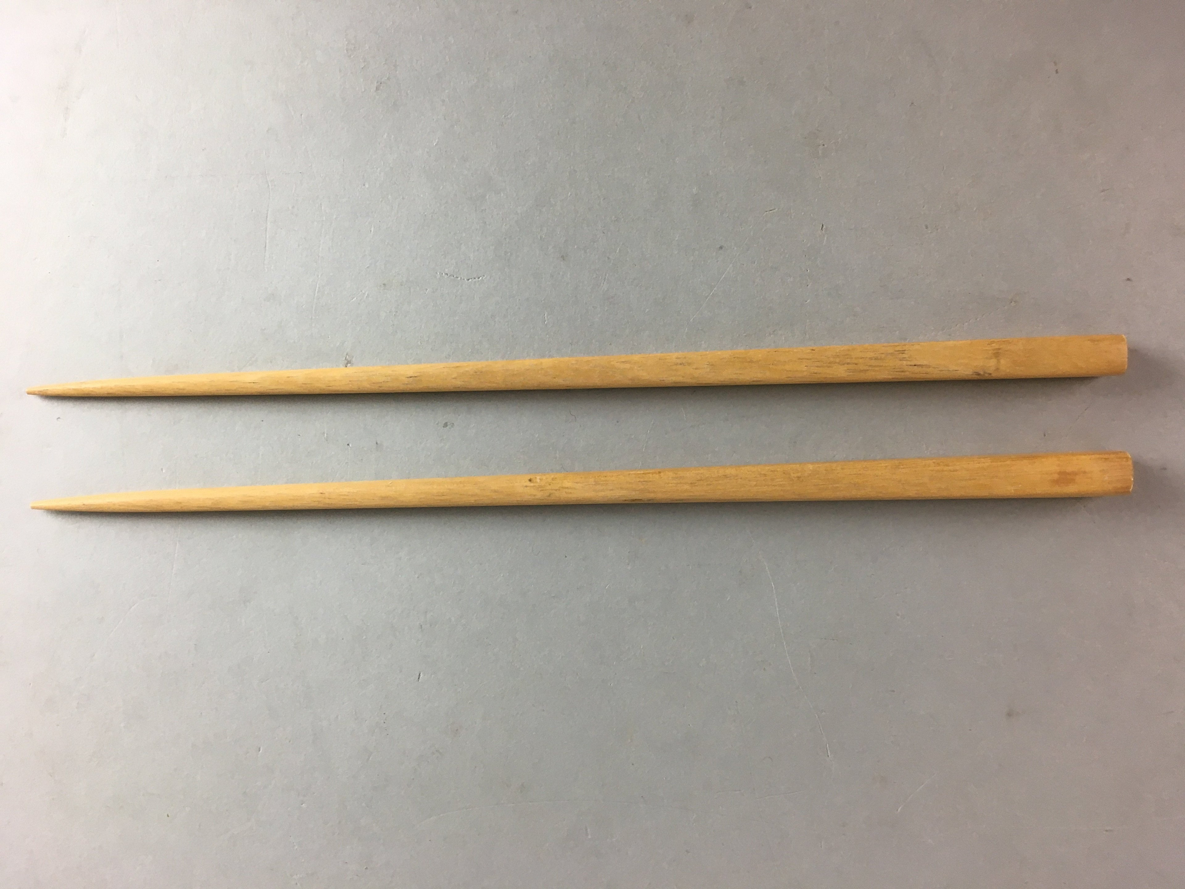 Japanese Bamboo Chopsticks 1 Pair Vtg Hashi Reusable Tableware Brown J847