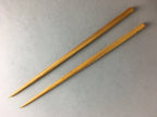 Japanese Bamboo Chopsticks 1 Pair Vtg Hashi Reusable Tableware Brown Wooden J843