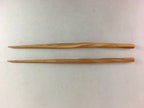 Japanese Bamboo Chopsticks 1 Pair Vtg Hashi Reusable Tableware Twist Brown J837