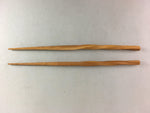 Japanese Bamboo Chopsticks 1 Pair Vtg Hashi Reusable Tableware Twist Brown J837