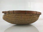 Japanese Bamboo Drying Basket Vtg Drainer Kago Zaru 53 cm Long B198