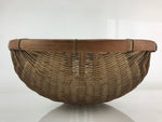 Japanese Bamboo Drying Basket Vtg Drainer Kago Zaru 53 cm Long B198