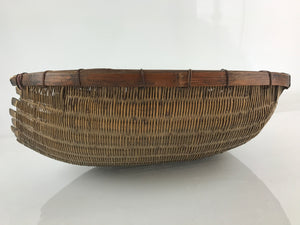 Japanese Bamboo Drying Basket Vtg Drainer Kago Zaru 53 cm Long B199