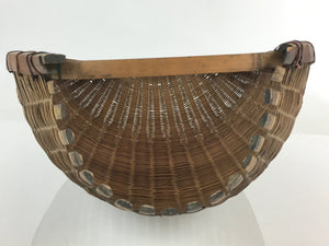 Japanese Bamboo Drying Basket Vtg Drainer Kago Zaru 53 cm Long B199
