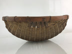 Japanese Bamboo Drying Basket Vtg Drainer Kago Zaru 53 cm Long B199