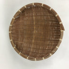 Japanese Bamboo Drying Basket Vtg Natural Kago Zaru 35.5 cm Wide B184