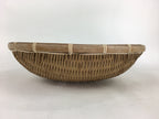 Japanese Bamboo Drying Basket Vtg Natural Kago Zaru 35.5 cm Wide B184