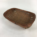 Japanese Bamboo Drying Basket Vtg Natural Kago Zaru 38.5 cm Wide B183