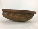 Japanese Bamboo Drying Basket Vtg Natural Kago Zaru 40 cm Long B188